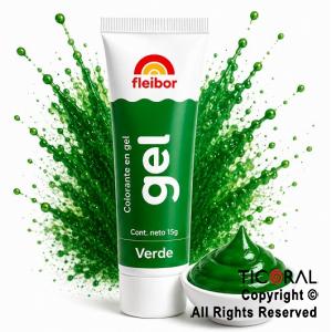 COLORANTE EN GEL FLEIGEL VERDE X 15 GR